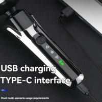 Cortacésped Eléctrico USB Y Enchufe 3-en-1 Para Hombres Set De Afeitadora Con Carga Por Inercia De Acero Inoxidable - details 1