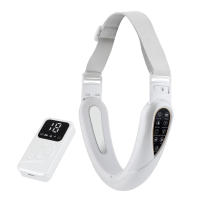 Cinturón Levantador De V Forma Para Rostro Con Masajeador Levantador De Piel Vibration 5 Modos Control Remoto Dispositivo De Cuidado De Piel - details 15