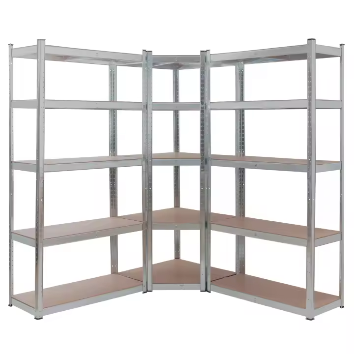 AREBOS Estantería Esquina Carga Pesada 875 Kg - 180x70x40cm - Almacenaje - 1