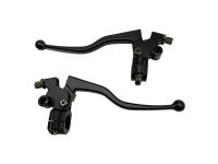 Manillar De Aluminio Negro Para Motocicleta Y ATV Con Palanca De Embrague Y Freno Cable Delantero Braido Accesorios De Motocross - details 2