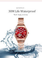 Reloj De Cuarzo Para Mujer POshi Marca Lujosa Con Fecha Y Manos Luminosas Acero Inoxidable Resistente Al Agua Reloj De Moda Para Mujer - details 12