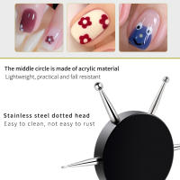 Herramienta De Arte De Uñas 6 En 1 Dots Different Head Flying Disc Taladro De Uñas Multiuso Boli De Pintura DIY Para Uñas - details 3