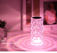 Lámpara De Mesa Recargable Con 16 Colores RGB LED Tocador De Cristal Toque Cambio De Color Para Decoración De Navidad Y Dormitorio - details 3