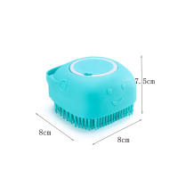 Cepillo De Baño Para Perros De Silicona Cuidado Seguro Y No Tóxico Para Bebés Masajeador De Baño Plástico Apto Para Gatos - details 7