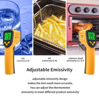 Termómetro Infrarrojo Digital BSIDE H1 -50 a 550C No Contacto Para Carne Queso BBQ Cocina Con Sensor De Temperatura - details 2