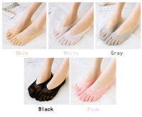 5 Pares De Calcetines De Pentagrama Para Mujer Primavera Verano Malla Fina Bocata Suave Absorbente De Sudor De Seda De Hielo - details 1