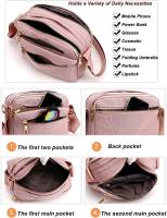 Bolso bandolera para mujer, bolso de mensajero con múltiples bolsos, bolso de hombre, bolso de viaje, bolsos para hombres y mujeres, ajustado para ir de - details 2