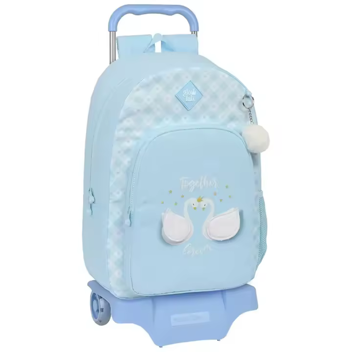 Safta Mochila Con Ruedas De Carro Glowlab Swans - 1