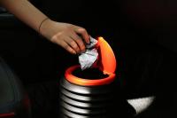 Cesta De Almacenamiento Multifuncional Plegable 4L Para Coche Con Tapa Contenedor De Basura Portátil Para Cocina Y Hogar - details 2
