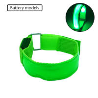 Armband LED De Batería Para Deportes Al Aire Libre Luz De Seguridad Para Correr De Noche En La Mano Rodilla Y Pies Verde Azul Rojo - details 14