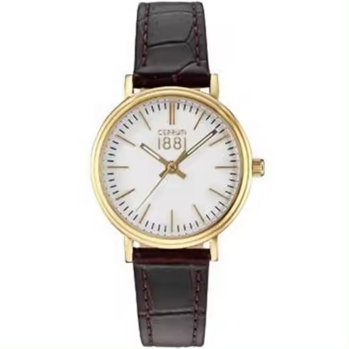 Reloj Cerruti 1881 Fabriano Mujer Cuarzo Analógico Marrón - 1