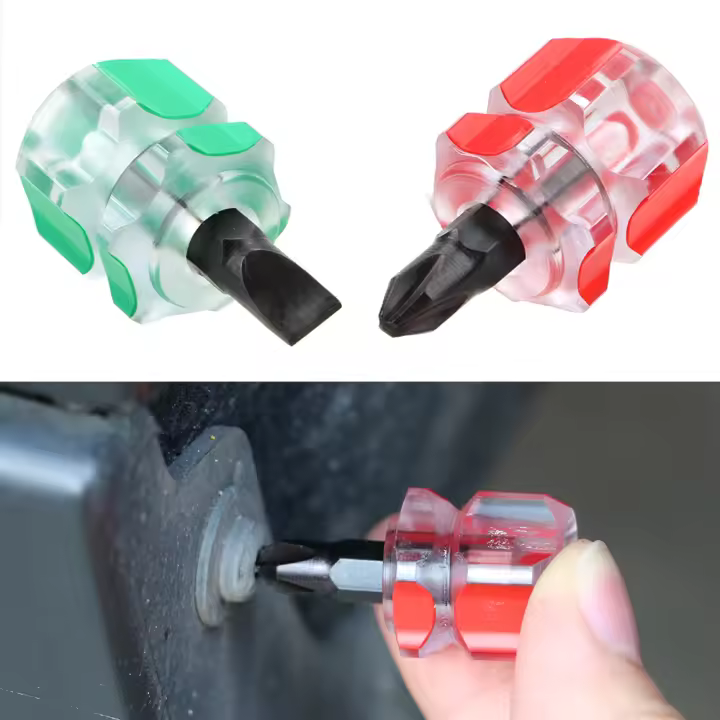 Herramienta De Reparación De Parachoques De Coche Con Destornillador De Encimera Y Phillips Mini Herramienta Manual Pequeña Y Ligera Para Retrofits Kit De Accesorios - 1