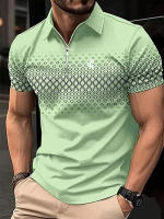 Camisa Polo De Golf Para Hombres Casual Verano Manga Corta Impresión 3D Micro Elástica Polyester Ropa Diaria Para Exterior - details 5
