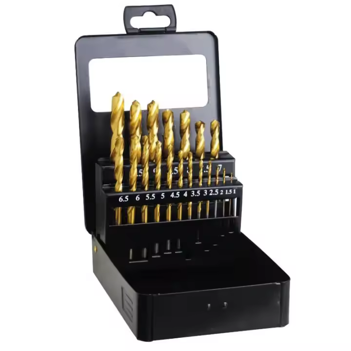 Estuche brocas hss titanio 1-10 mm. 19 piezas - 1