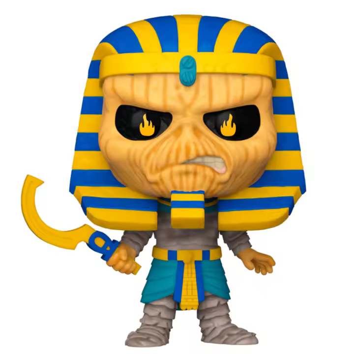 Figura Pop Rocks Iron Maiden Pharoah Eddie-Figura de Vinilo Coleccionable - Idea de Regalo- Mercancia Oficial - Juguetes para Niños y Adultos - Movies Fans - Muñeco para Coleccionistas y Exposición - 1