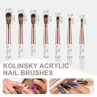 Cepillo De Uñas De Sable Kolinsky 100% Para Acrílico Gel UV Carving Pincel Para Polvo Líquido Dibujo De Uñas - details 4