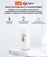 Sensor De Temperatura Y Humedad Inteligente Tuya Zigbee/Wifi Batería Poderada Termostato APP Seguridad Inteligente Compatible Con Google Home - details 1