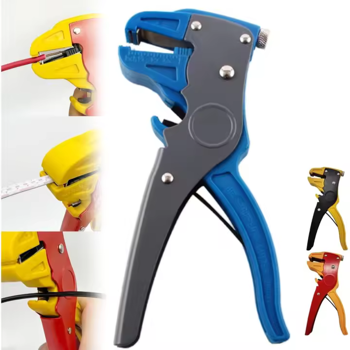 Pelacables Quickstriper, Pelacables Quickstrip, Pelacables Vista, Pelacables Quickstriper, Pelacables 2 en 1, Pelacables y cortador autoajustables (2 piezas-azul) - 1