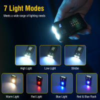 BORUiT EDCLinterna LED Recargable Tipo-C Con Clip Magnético Y Luz De Trabajo Rotación De 180 Grados Torcha Portátil Para Pesca Y Excursiones - details 3