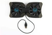 Almohadilla De Enfriamiento Para Portátil Plegable Con Doble Ventilador Mini Octopus Para Portátiles De 7-15 Pulgadas Color Negro - details 2
