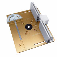 Placa De Inserto Para Mesa De Router C8 Máquina De Grabado Aluminio Aleación Placa Inversa Conjunto Talla Fresa Trimmer Plegable Para Carpintería - details 6