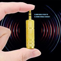 Adaptador Audio 3,5 mm Macho a 6,35 mm Hembra, Chapado en Oro, Adaptador de Auriculare, Convertidor TRS de Audio Estéreo de Jack para Teléfono Móvil Smartphone Tablet PC Notebook Ordenador Receptor HiFi Amplificador - details 3