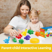 Juego Educativo Montessori De Dinosaurios Con Letras Y Números En Mayúsculas Y Minúsculas Para Niños Color Sorting Aprendizaje Del Alfabeto - details 4