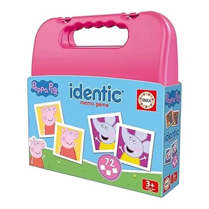 Educa Identic Peppa Pig Juego de Memoria 72 Cartas 20220 - 1
