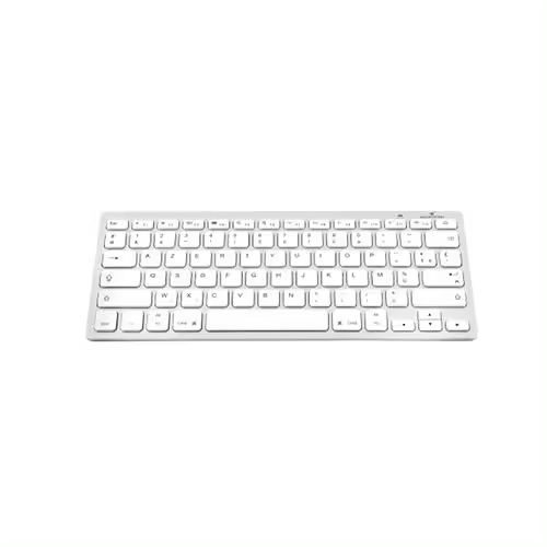 Bluestork BS-KB-MICRO/BT/SP teclado Bluetooth QWERTY Español Plata, Blanco - 1