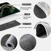 Vikama Alfombra De Cocina Impermeable Y Anti-Derrame De Velours Cristal Durable Y Resistente Al Polvo Con Patas Antideslizantes Para Sala De Estar Y Baño Fácil De Limpiar Máquina/Hand Wash - details 18