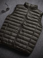 Chaleco De Hombre Con Relleno De Pato Blanco 2023 Nuevo Arrivals Otoño Invierno Mantener Caliente Chaqueta Sin Mangas De Poliéster Y Nylon Estilo Casual - details 5