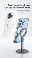 Soporte De Teléfono Magnético Para iPhone 16/15/14/13 pro Max Y Android Base De Zinc Estable Rota 360° Ajustable Para Mesa - details 3