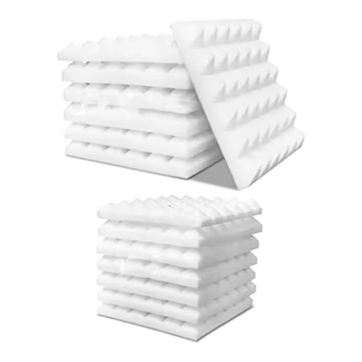 Paneles acústicos (paquete de 12), paneles de espuma insonorizantes, cuñas insonorizantes para estudio, espuma para reducir el ruido de pared. - 1