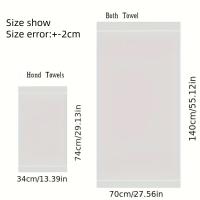 Juego De Toallas De Baño Negras 100% Algodón Bordadas Regalo De Navidad Para Uso En Hogar Y Hotel Toallas Deportivas - details 0