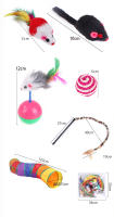 Juguetes Para Gatos Túnel Plegable En Forma De Ratón Con Bolas De Simulación De Pescado Diversión Para Gatos Y Gatitos - details 5