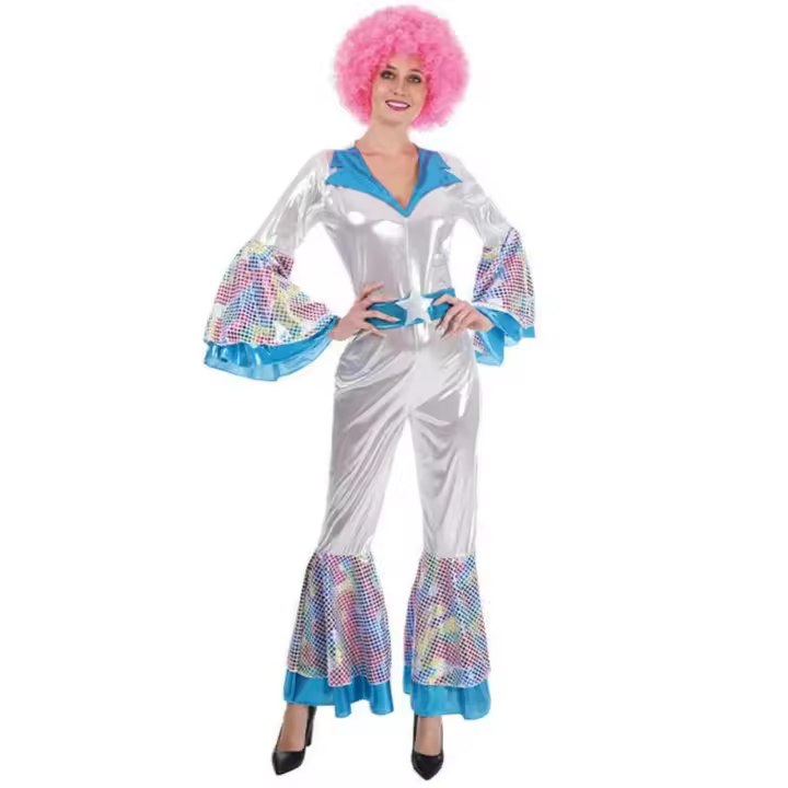 Disfraz de Disco Abba Deluxe para mujer (Partilandia) - 1