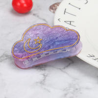 Nuevo Horneado De La Nube Soñada Con Pinza Para El Cabello De La Marca Acrylic Headpiece Y Back of Head Hair Clipper Para Mujer Accesorio De Moda De Cuatro Estaciones - details 8
