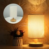 Lámpara Decorativa De Madera Sólida Con Telas LED USB 5V Luz Nocturna Ahorradora De Energía Para Lectura En La Mesa De Estudio De La Habitación - details 5