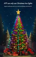 Arbol De Navidad Inteligente Con Luces LED Multicolor Rgb Fitas De Estrella Y Cascada Para Jardín Decoración De Navidad Con Control Remoto Y APP DIY Bluetooth - details 6