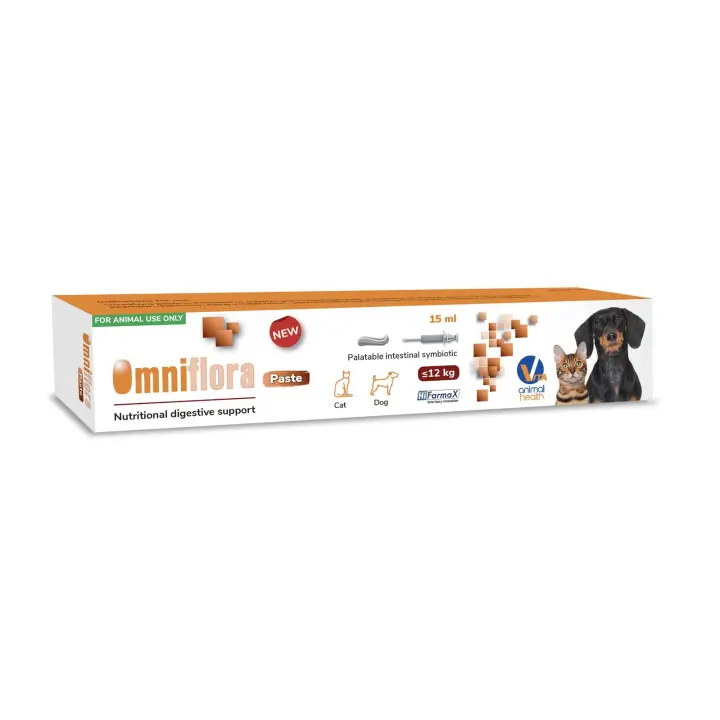 Omniflora en Pasta, Simbiótico intestinal diseñado para el abordaje inicial de la diarrea, marca Hifarmax - 1