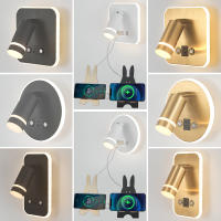 Lámpara De Pared LED Rotativa Con USB Y Sombrilla De Acrílico Cuerpo Metálico Para Habitación Hotel Estilo Moderno Con Iluminación Dimmable Para Lectura Y Foyer - details 0