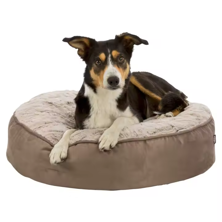 Trixie Cojín para Perros Bolle de Imitación Ante con Felpa Suave y Relleno de Fibra de Poliéster - 1