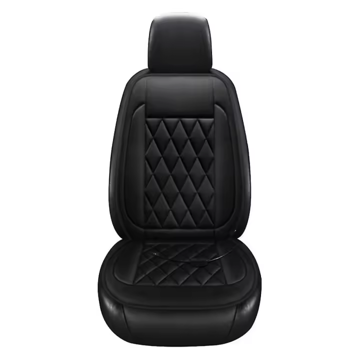 12v Car Seat Heater Fast Heating Car Seat Cover Car Heating Pad Universal Electric Heated Seat Cover Pad,single,black - 1
