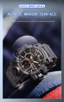 Reloj Militar Para Hombre SANDA Resistente Al Agua 50m Con Pantalla LED Y Cuarzo Deportivo Reloj De Pulsera Grande Con Luz Nocturna Y Alarmas - details 8