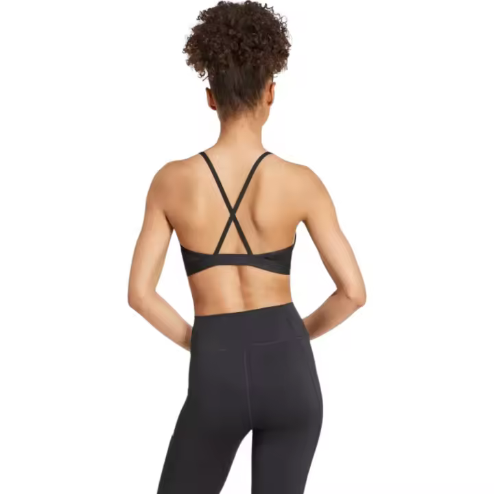 Sujetador Adidas Aeroreact Big Logo Negro Jg1413 Sujetador Deportivo Mujer - 1