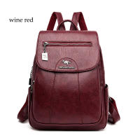 Mochila Vintage de cuero suave para mujer, bolso de hombro femenino, bolso de viaje informal, mochila escolar, 5 colores - details 7