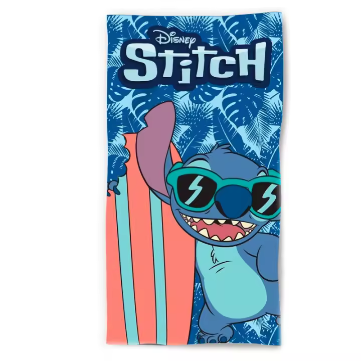 Toalha de praia em algodão Disney Stitch Surf - 1