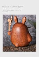 Totoro De Madera Creativa Figura De Escritorio Decoración De Muñeco Aromaterapia Para Coche Insertión Floral Regalo - details 7