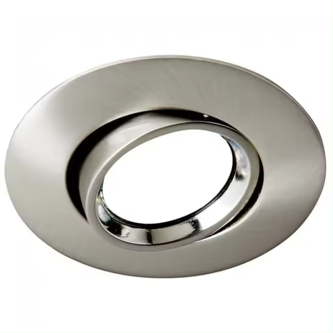 Wonderlamp Empotrable redondo níquel+ Bombilla LED 8W neutra - 1