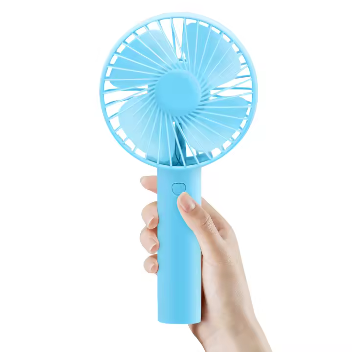 EasySpeed Miniventilador de Mano, Ventilador Portátil Batería 3 Velocidades Ajustables, Larga Duración, Silencioso, Carga USB - 1